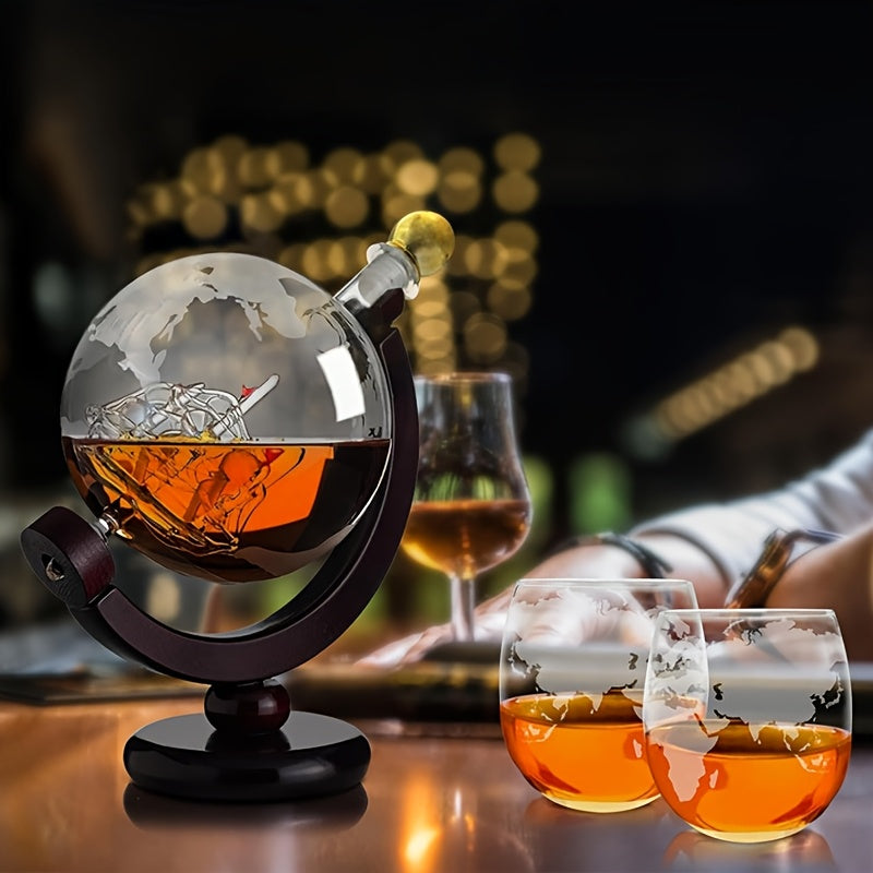 Globaris Whiskeyset globe karaf met glazen