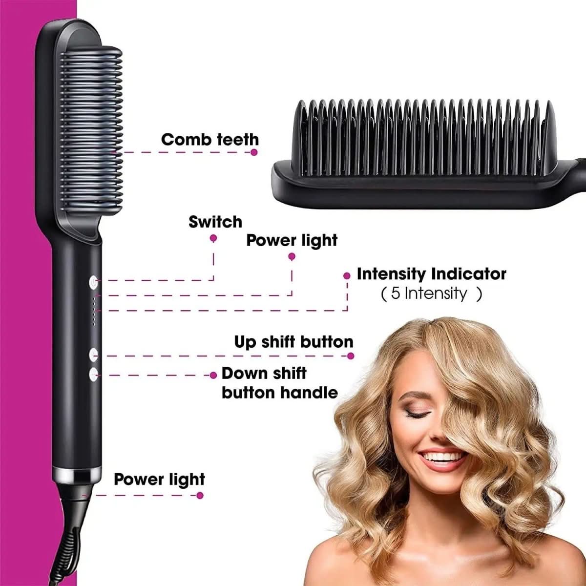 Smoothease Styler keramische stijltang borstel