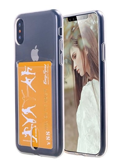 iPhone Xs Max TPU hoesje met pasjesvakje