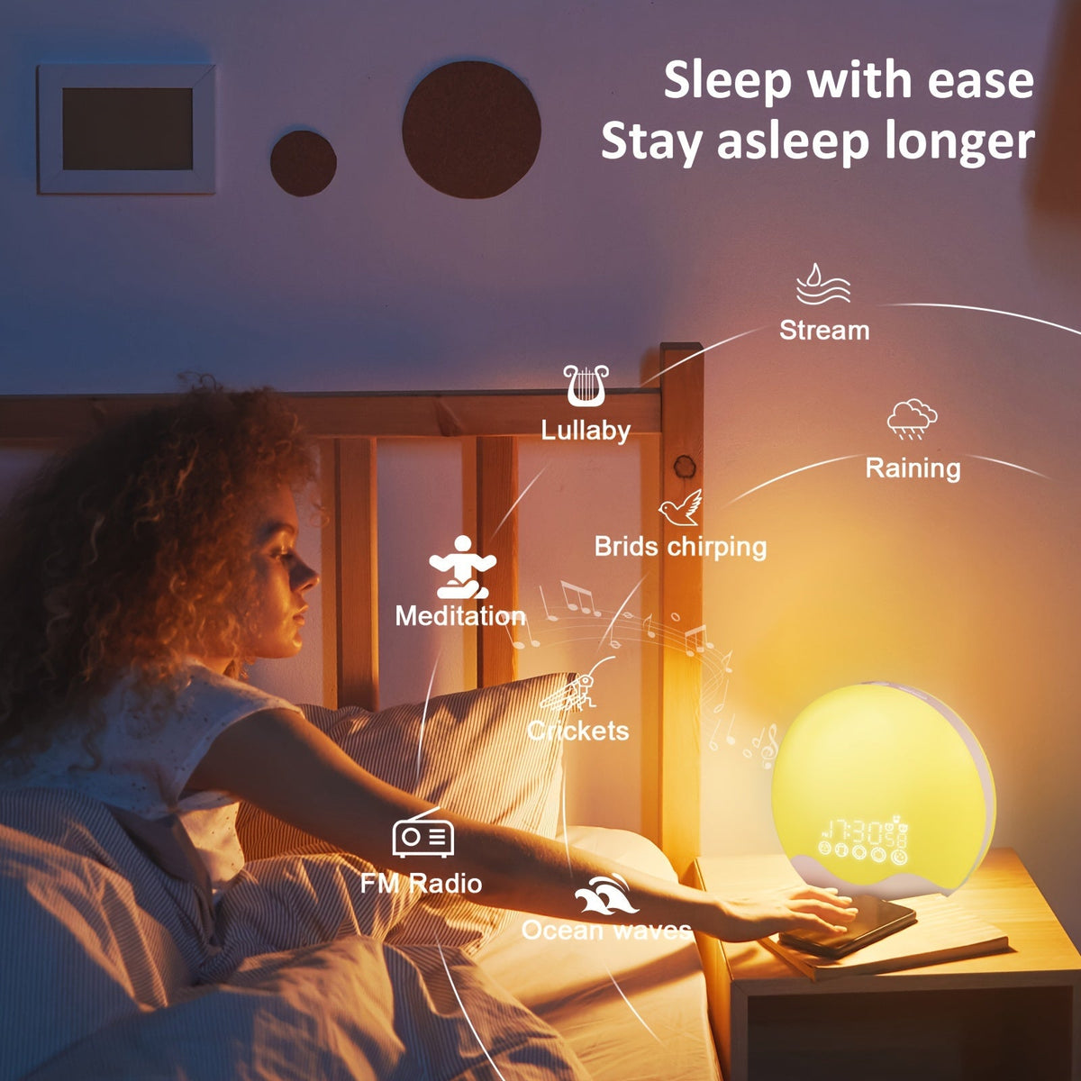 Slimme zonsopgangwekker met app-bediening