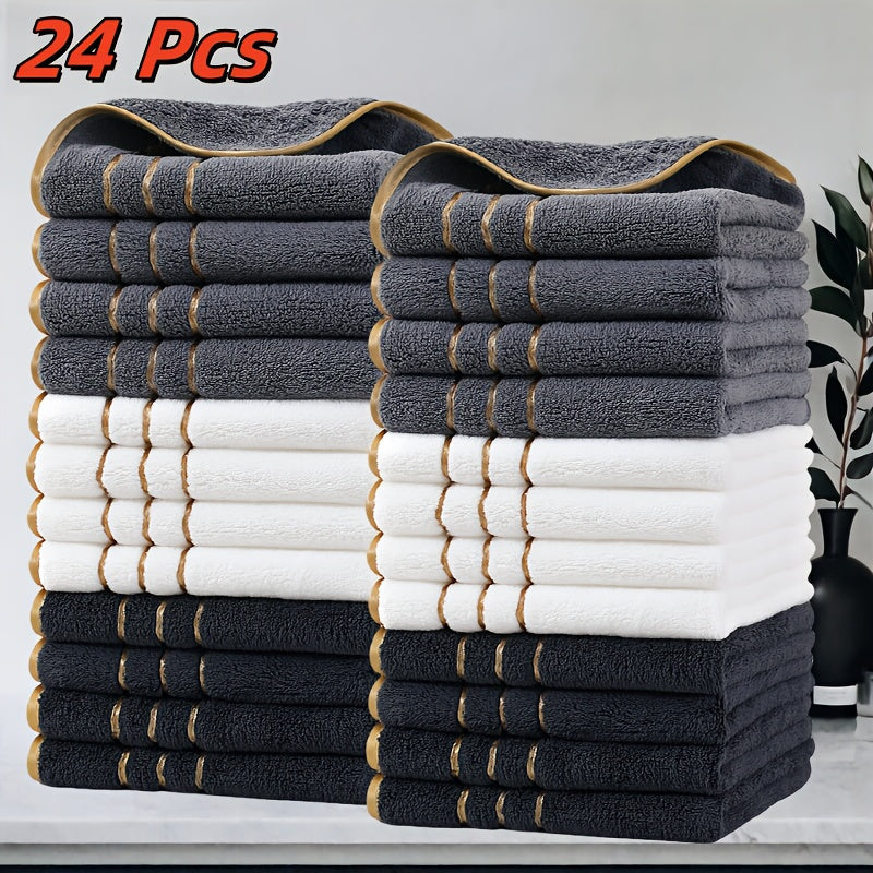 GoldStripe microvezel handdoekenset
