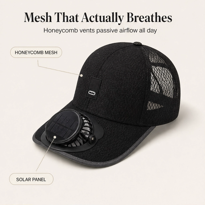 BreezeGuard zonnehoed met ventilator