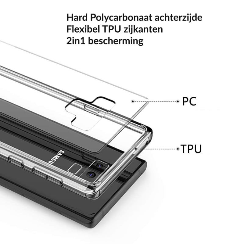 Samsung Galaxy Note 9 Ultra Hybrid Bumper Hoesje