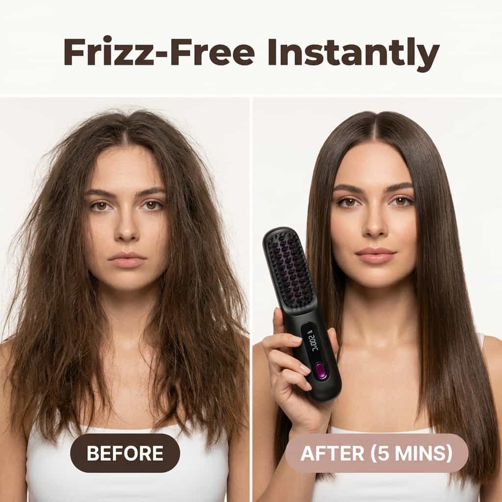 FrizzGuard draadloze stijltang