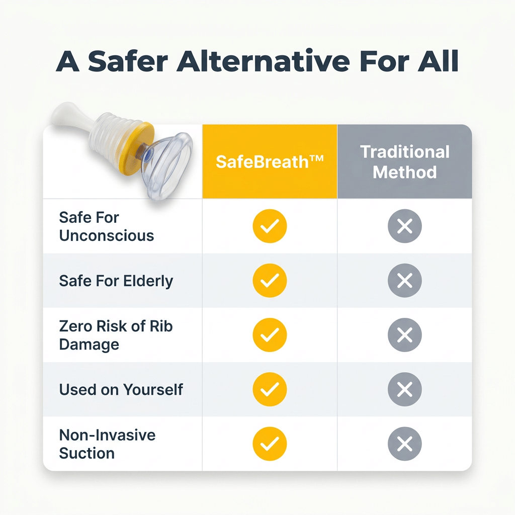 SafeBreath™ verstikkingsapparaat voor noodsituaties