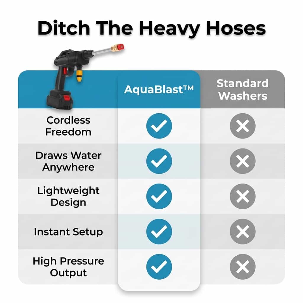 AquaBlast snoerloze hogedrukreiniger