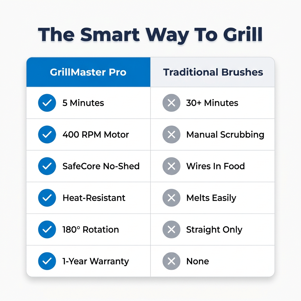 GrillMaster Pro borstelloze barbecuereiniger