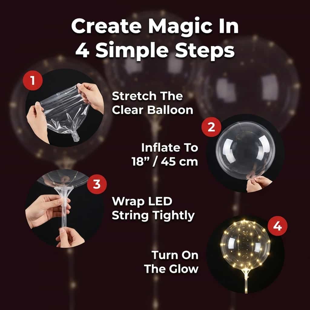 LED Decoratieve Feestballonnen