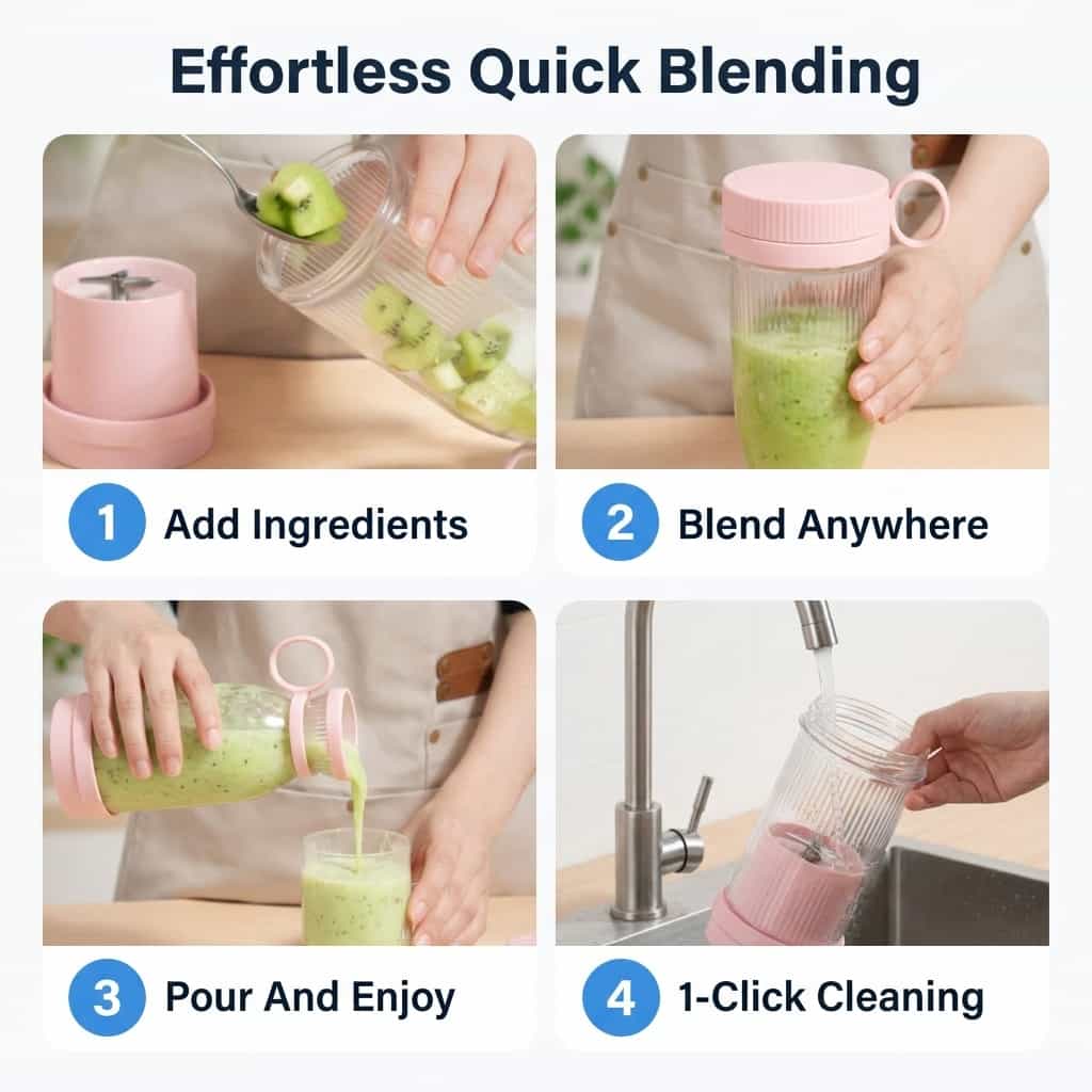 Draagbare blender voor onderweg