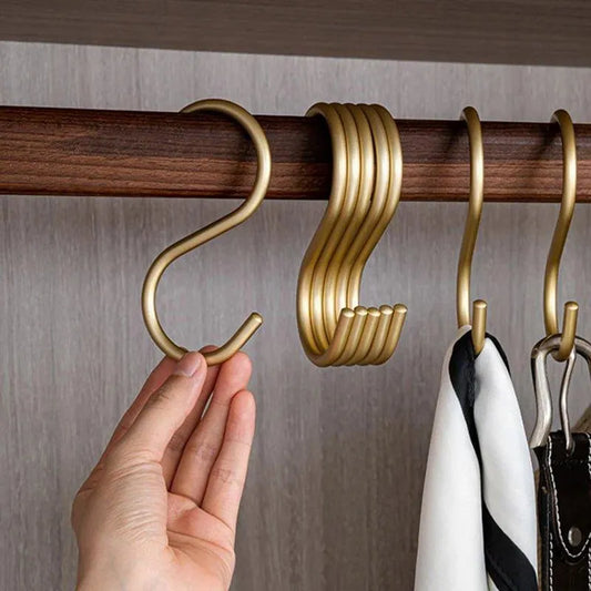 Elegante S-vormige haakhouders set