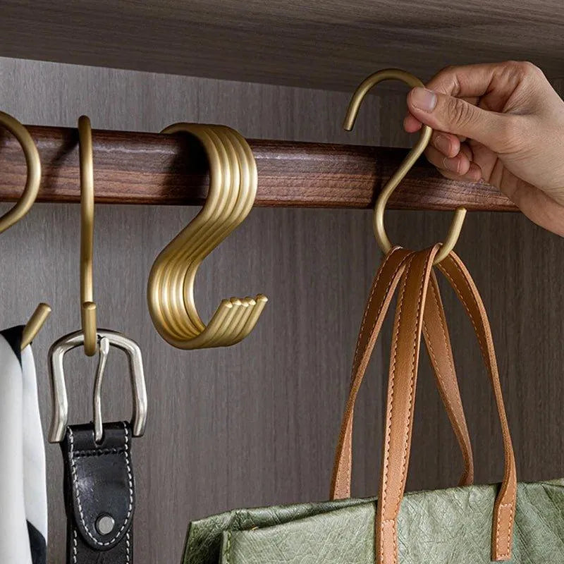 Elegante S-vormige haakhouders set