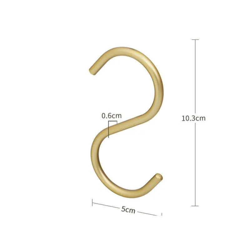 Elegante S-vormige haakhouders set