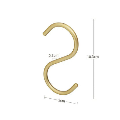 Elegante S-vormige haakhouders set
