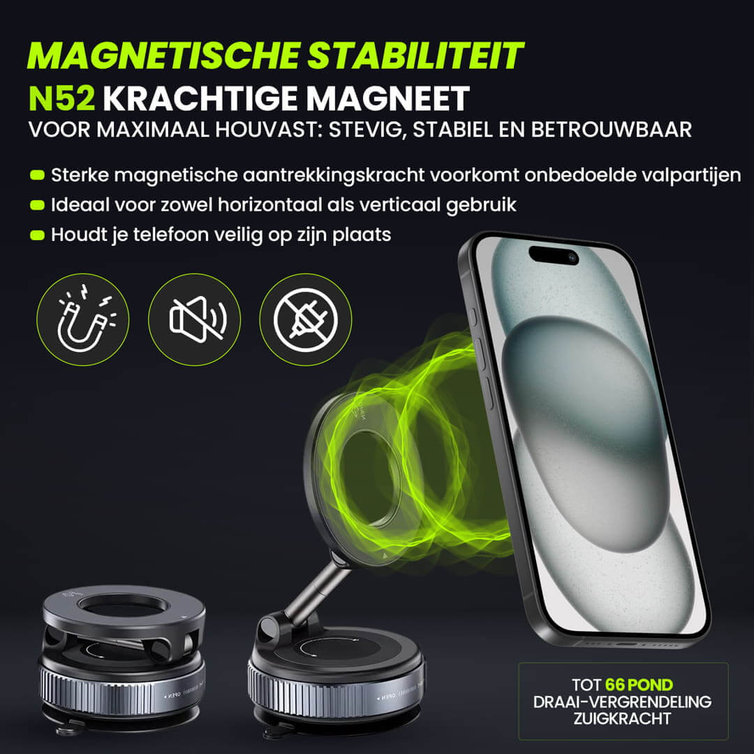 VacMount Elite magnetische telefoonhouder