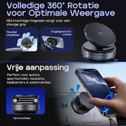 VacMount 360° vacuüm zuignap telefoonhouder