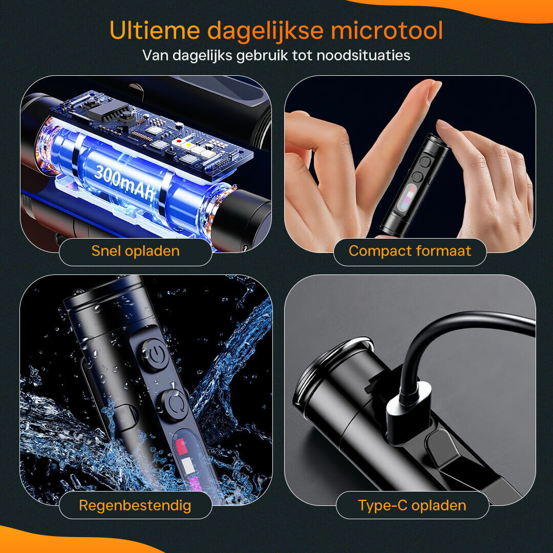 EdgeLite Mini draagbare zaklamp multitool