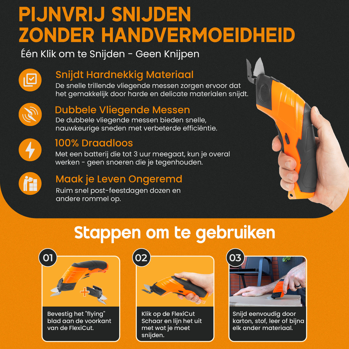 FlexiCut elektrische super-schaar