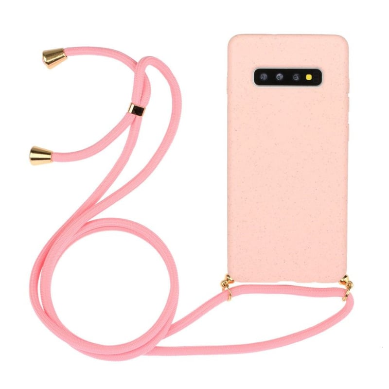 Samsung Galaxy S10 Plus Crossbody TPU Hoesje Roze