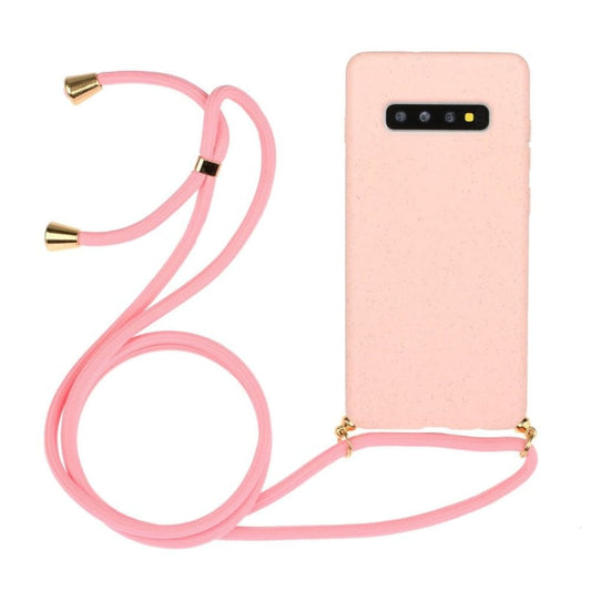 Samsung Galaxy S10 Plus Crossbody TPU Hoesje Roze