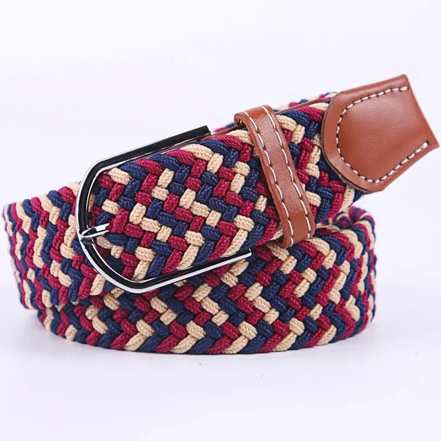 StretchBuckle elastische faux lederen riem
