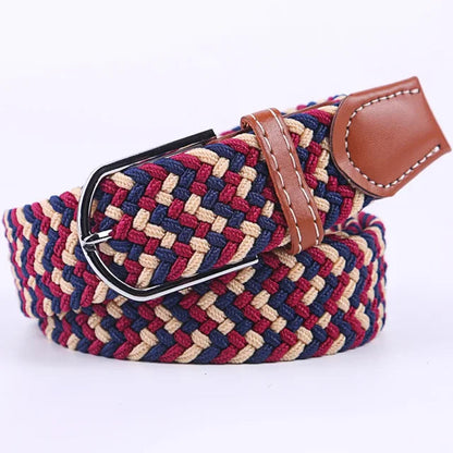 StretchBuckle elastische faux lederen riem