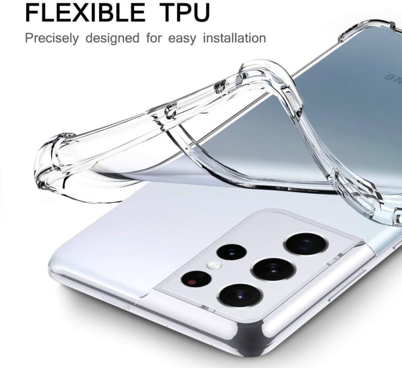 Galaxy S22 Ultra transparant soft TPU hoesje