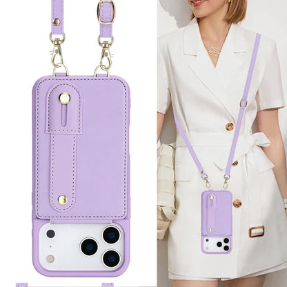 iPhone 17 Pro hoesje met pasjeshouder en draagkoord