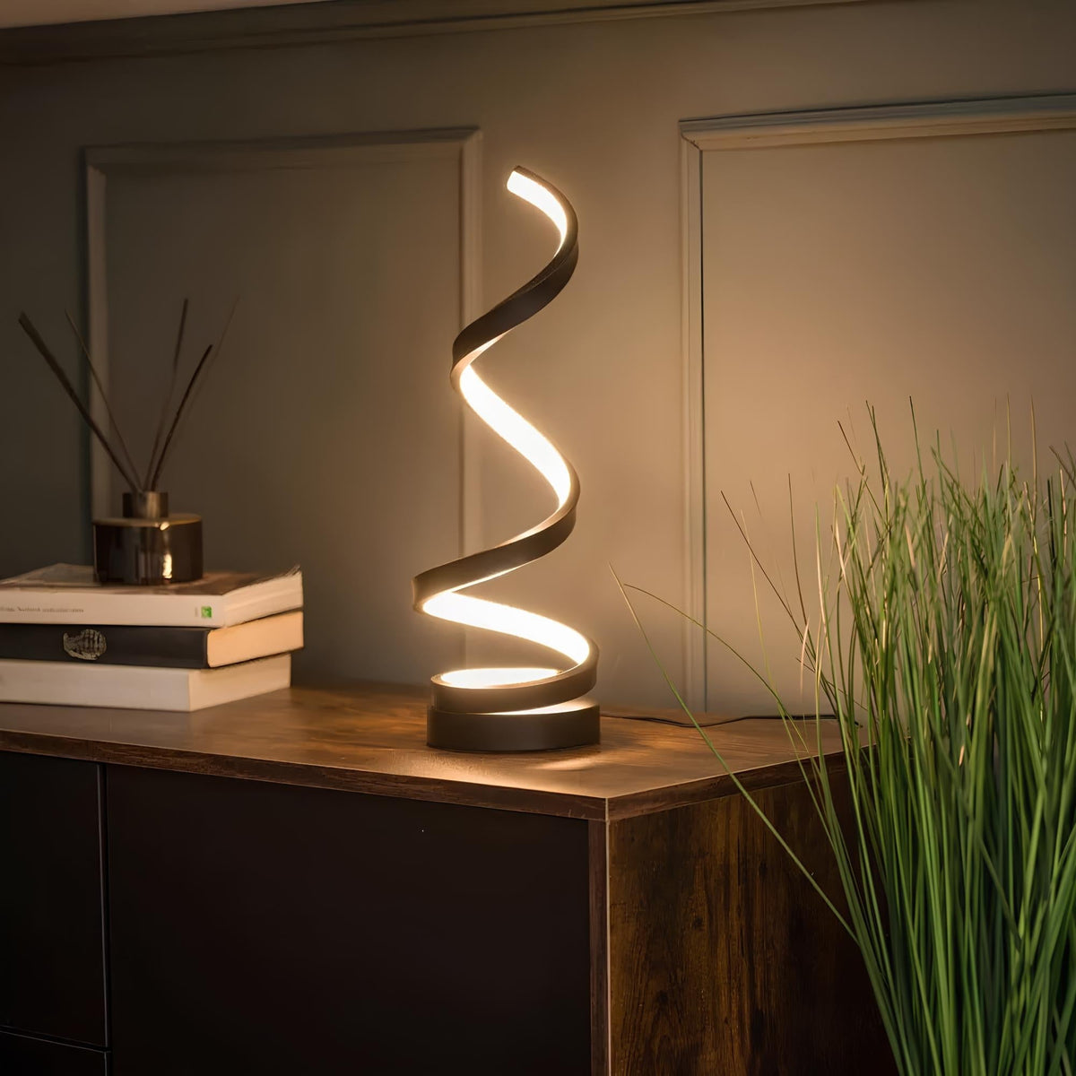 Spiraallamp dimbare LED tafellamp