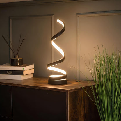 Spiraallamp dimbare LED tafellamp