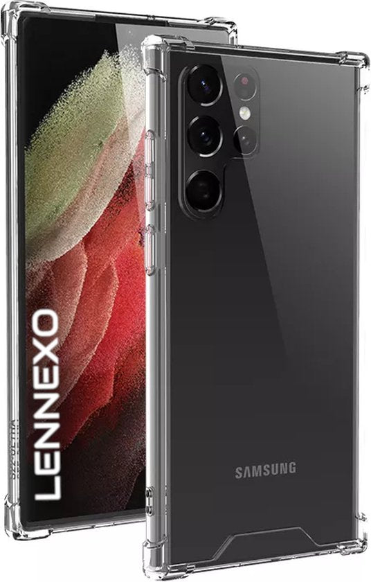 Lennexo Anti-Shock siliconen hoesje voor Samsung Galaxy S22 Ultra