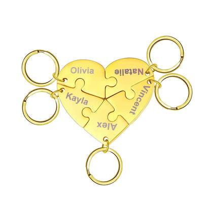 HeartLink gepersonaliseerde hartsleutelhanger