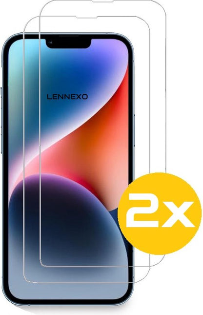 Lennexo Tempered Glass Screenprotector Geschikt Voor iPhone 14