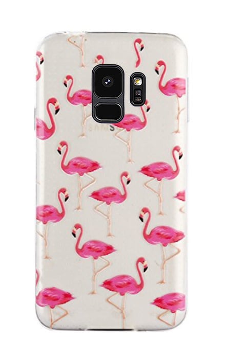 Galaxy S9 Soft TPU flamingo print hoesje