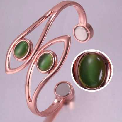 Groene Opaal magnetische damesarmband