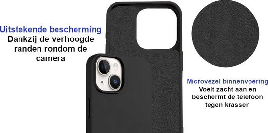 Armordrop siliconen hoesje met koord voor iPhone 14 Plus