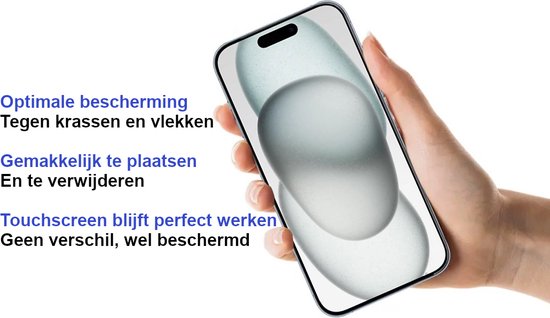 Armordrop glazen screenprotector voor iPhone 15