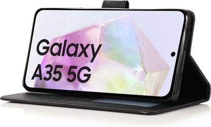 Lennexo bookcase wallet hoesje voor Samsung Galaxy A35