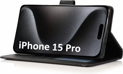 Lennexo bookcase portemonnee hoesje voor iPhone 15 Pro