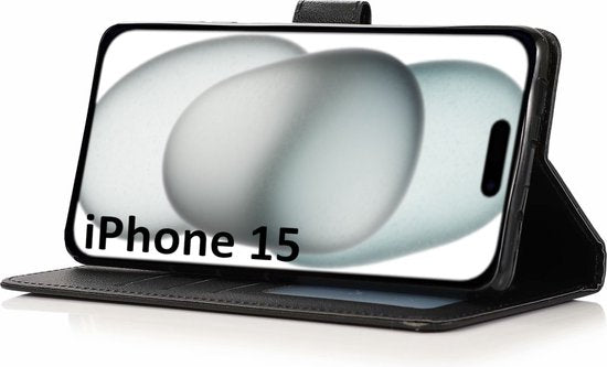 Lennexo Bookcase Hoesje Geschikt voor iPhone 15