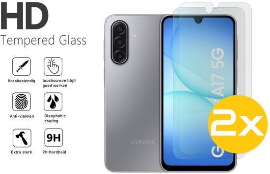 Lennexo Samsung Galaxy A17 hoesje en screenprotector