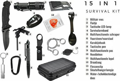 SurvivorX 15-in-1 Noodpakket