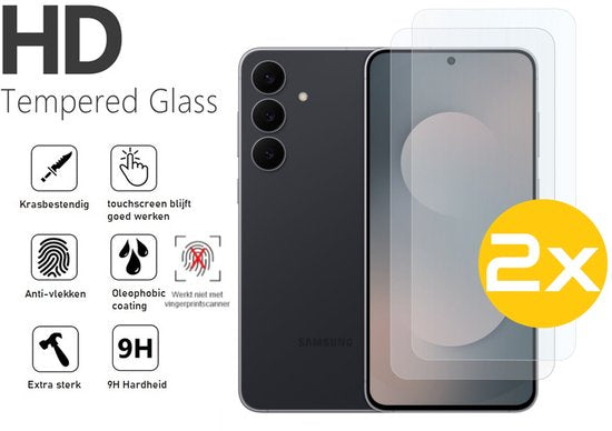 Lennexo Samsung Galaxy S26 FE siliconen hoesje en screenprotector