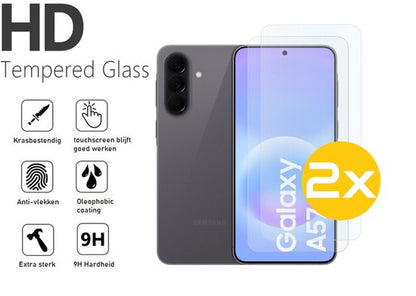 Lennexo hoesje en screenprotector combi voor Samsung Galaxy A57
