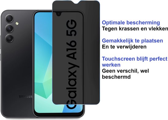 ArmorDrop Privacy Screenprotector Geschikt Voor Samsung A16
