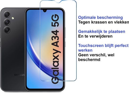 Armordrop screenprotector voor Samsung A34