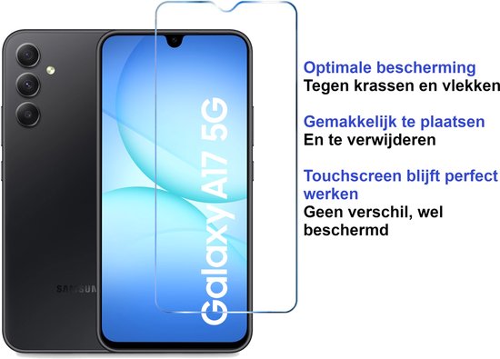 Armordrop Full Guard Screenprotector Geschikt Voor Samsung A17