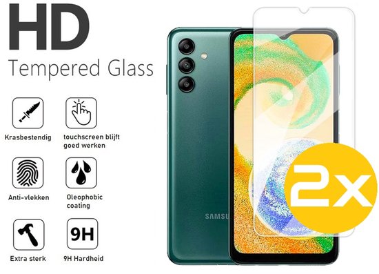 Lennexo hoesje en screenprotector voor Samsung Galaxy A14