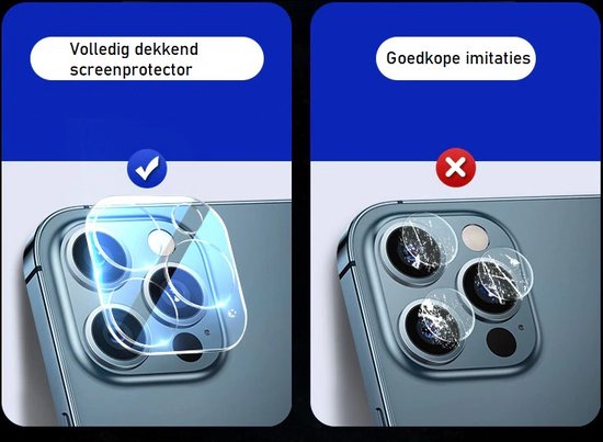 Lennexo camera screenprotector voor iPhone 13 Pro
