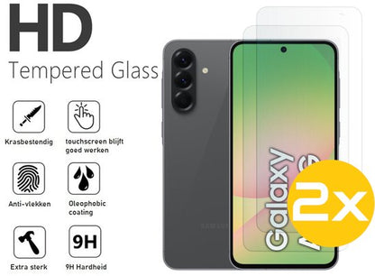 Lennexo pashouder hoesje Samsung A56 met screenprotector
