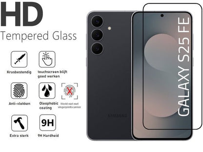Lennexo Samsung S25FE hoesje en screenprotector combi